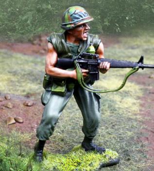 Image of Ground Pounder Firing from Hip--single figure--RETIRED--LAST TWO!!