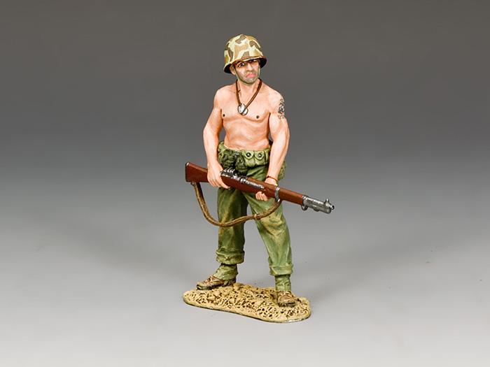 Bare-Chested Marine--single WWII USMC figure #1