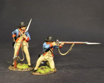 Two Line Infantry, The 2nd New Hampshire Regiment, Continental Army, The Battle of Saratoga, 1777, Drums Along the Mohawk--two figures Two Line Infantry, The 2nd New Hampshire Regiment, Continental Army, The Battle of Saratoga, 1777, Drums Along the Mohawk--two figures #41589