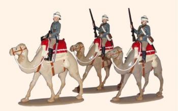 Guards Camel Corp, Gordon Relief Expedition, Egypt, 1884--Officer and two Privates (three mounted figures)--Special Order:  Takes 2 to 3 months Guards Camel Corp, Gordon Relief Expedition, Egypt, 1884--Officer and two Privates (three mounted figures)--Special Order:  Takes 2 to 3 months #41645