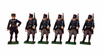 The Belgian Army at the Second Battle of Ypres, WWI--Officer & five Privates--six figures-Special Order:  Takes 2 to 3 months. The Belgian Army at the Second Battle of Ypres, WWI--Officer & five Privates--six figures-Special Order:  Takes 2 to 3 months. #41669