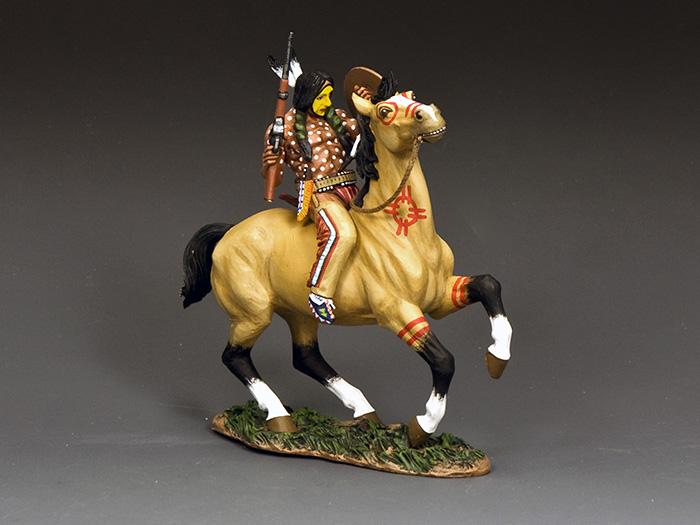 Yellow Knife--single mounted Native American Indian figure #1