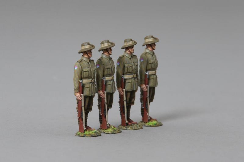 Australian Soldiers with bush hats on Parade (26th Battalion)--four figures--RETIRED--LAST ONE!! #1