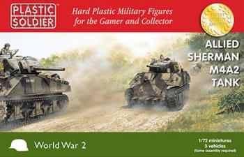1/72nd Sherman M4A2--Makes Three Tanks (Red Box) -- AWAITING RESTOCK! 1/72nd Sherman M4A2--Makes Three Tanks (Red Box) -- AWAITING RESTOCK! #41828
