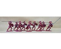 Theban Late Hoplites (Red)--nine plastic figures Theban Late Hoplites (Red)--nine plastic figures #41912