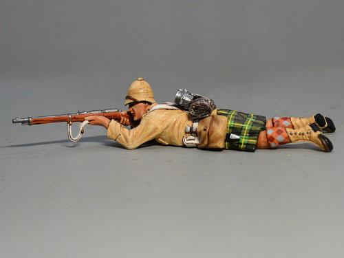 British Infantry Shooting On The Ground--single figure #1