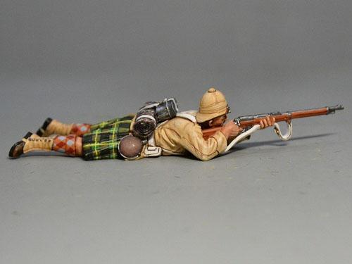 British Infantry Shooting On The Ground--single figure #2