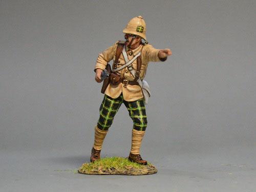 They're Over There!--British Infantryman figure pointing #2
