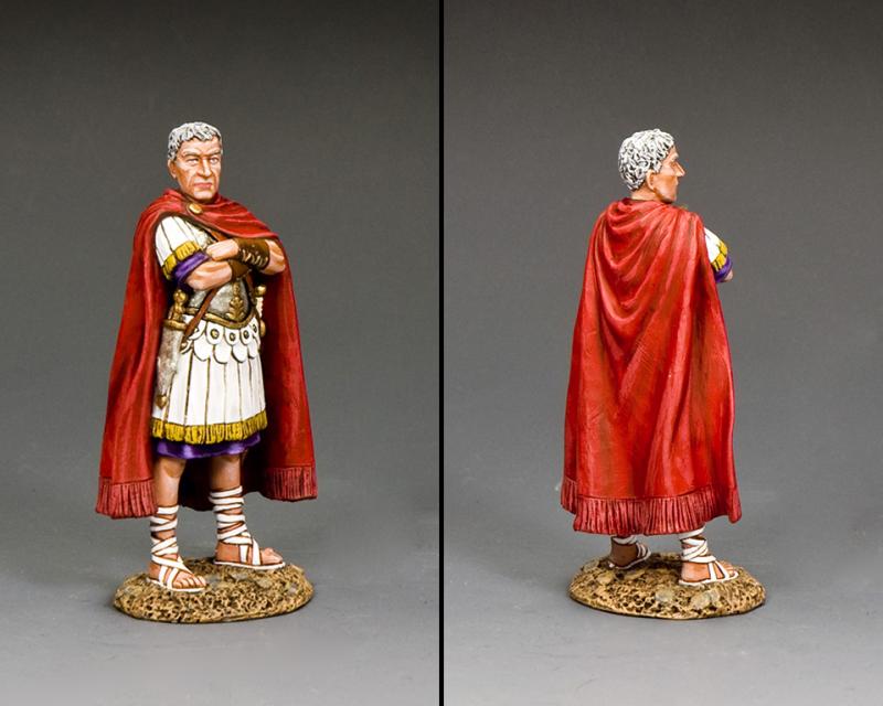 Miniature Toy Soldiers Gaius Julius Caesar 1/32 Hand Painted Figurine Metal 54mm 