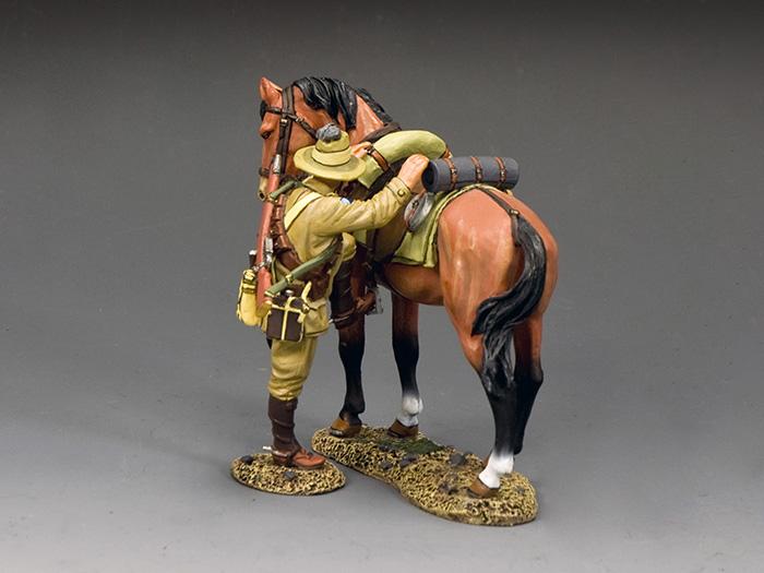 ALH Trooper Mounting Up (Brown Horse Version)--single figure and horse figure--RETIRED. #1