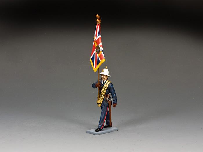 Royal Marine Officer with Queen's Colour--single figure #1