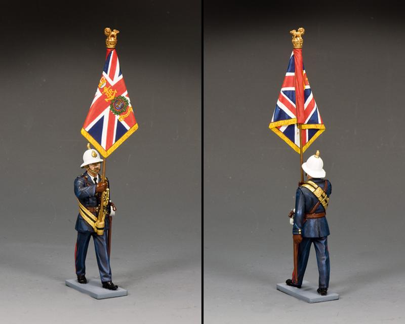 Royal Marine Officer with Queen's Colour--single figure #2