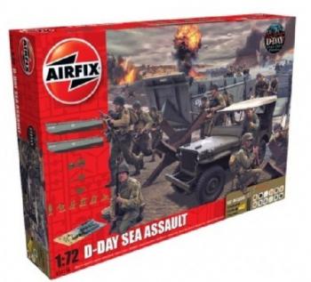 Image of 1/72 D-Day Sea Assault Gift Set w/Paint & Glue