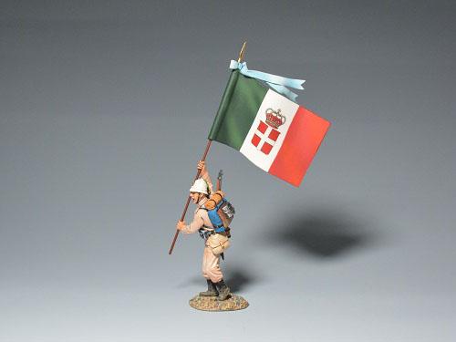 Boxer Rebellion Italian Bersaglieri Light Infantry Flagbearer (A)--single figure #3