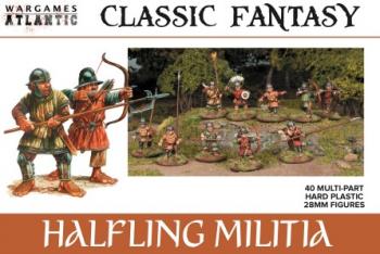 28mm Classic Fantasy Halfling Militia--40 unpainted multi-pose plastic figures 28mm Classic Fantasy Halfling Militia--40 unpainted multi-pose plastic figures #42212
