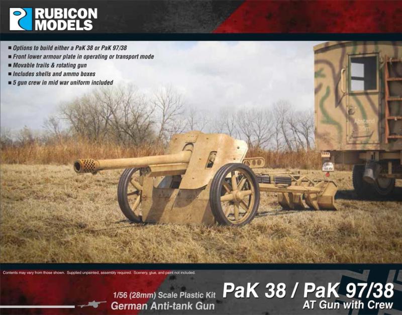 28mm German PaK 38 / PaK 97/38 AT Gun with Crew #1