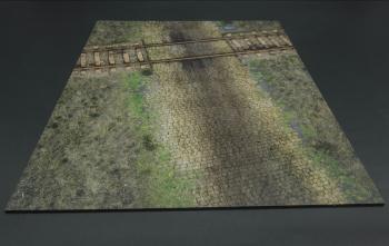 Railway Crossing/Cobblestone Mat -- O/S AT MFG! Railway Crossing/Cobblestone Mat -- O/S AT MFG! #42353
