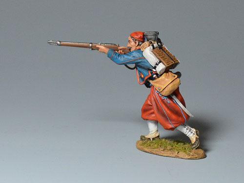 French Zouave Infantry Advancing Firing #3