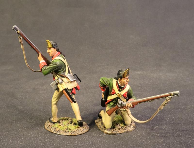 Two More Rangers Skirmishing, Butler’s Rangers, Drums Along the Mohawk--two figures #1