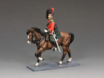 Image of Mounted Black Watch Officer--single mounted figure