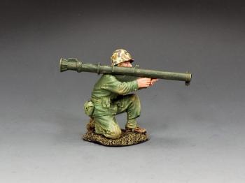 Image of Kneeling Marine with Bazooka--single USMC figure