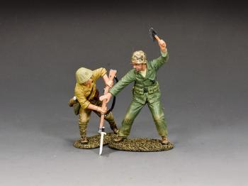 Image of Pacific Hand-to-Hand Combat Set A--single USMC figure fighting single Japanese figure--RETIRED--LAST TWO!