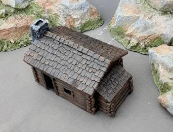 Log Cabin (fully Painted)--Approx. 10 in. L x 5.5 in. W x 5.5 in. H--AWAITING RESTOCK. Log Cabin (fully Painted)--Approx. 10 in. L x 5.5 in. W x 5.5 in. H--AWAITING RESTOCK. #42584