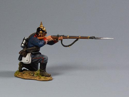 Prussian Private  Kneeling Firing, The 2nd Foot Guard Regt of the Prussian 1870-71--single figure #2