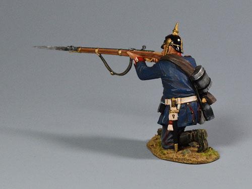 Prussian Private  Kneeling Firing, The 2nd Foot Guard Regt of the Prussian 1870-71--single figure #3