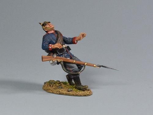 Prussian Private Being Shot, The 2nd Foot Guard Regt of the Prussian 1870-71--single figure #1