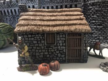 Image of Small Medieval Stone Cottage Foam Building