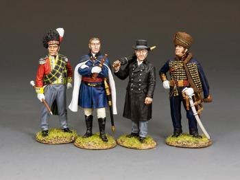 The Wellington Command Set (Duke Wellington, Lord Uxbridge, Sir Thomas Picton , & Sir Alexander Gordon)--four figures The Wellington Command Set (Duke Wellington, Lord Uxbridge, Sir Thomas Picton , & Sir Alexander Gordon)--four figures #42709