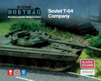 Northag Soviet T-64 Company--10mm Ultracast plastic--FOUR IN STOCK. #0