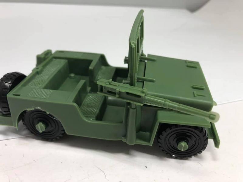 20th Century Military Jeep with .50cal Machine Gun - assembly required #1