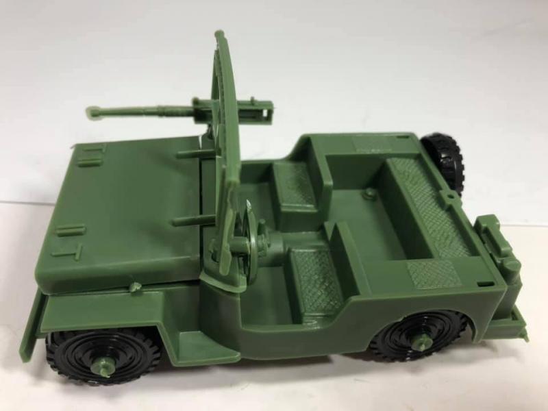 20th Century Military Jeep with .50cal Machine Gun - assembly required #2