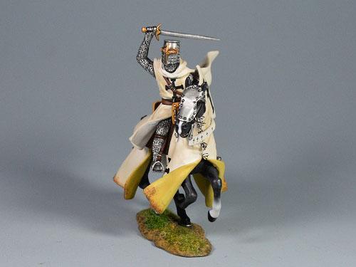 Teutonic Knight Cutting With His Sabre--single Medieval mounted figure #2
