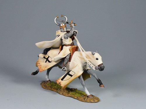 Teutonic Knight Slashing With His Sabre--single Medieval mounted figure #2