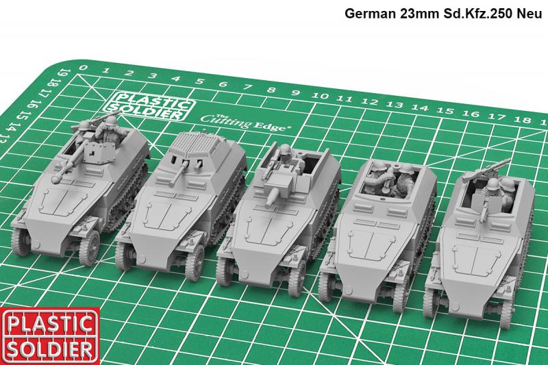 1/72nd SdKfz 250 Neu Halftrack with variant options--makes three half-track models (Red Box) #2