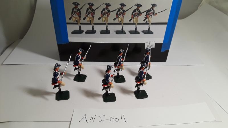 ANI Toy Soldiers - 6 American Continental Infantry Running #2
