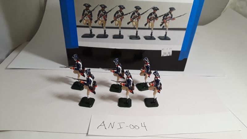 ANI Toy Soldiers - 6 American Continental Infantry Running #4