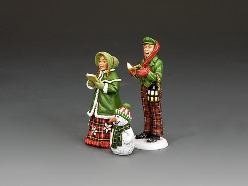 The Young Carol Singers--three figures #1