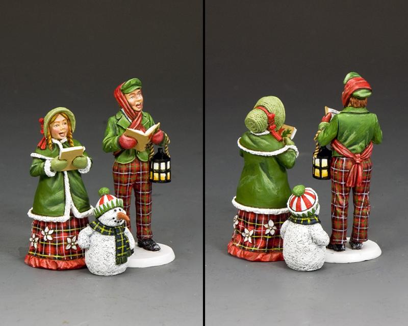 The Young Carol Singers--three figures #2