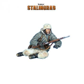 Image of German Winter Tank Rider Leaning with Rifle--single figure
