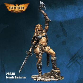 Image of Female Barbarian -- 28mm Resin Kit