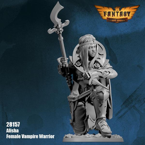 Alisha, Female Vampire Warrior--28mm Resin Kit - 28157 - Gaming ...