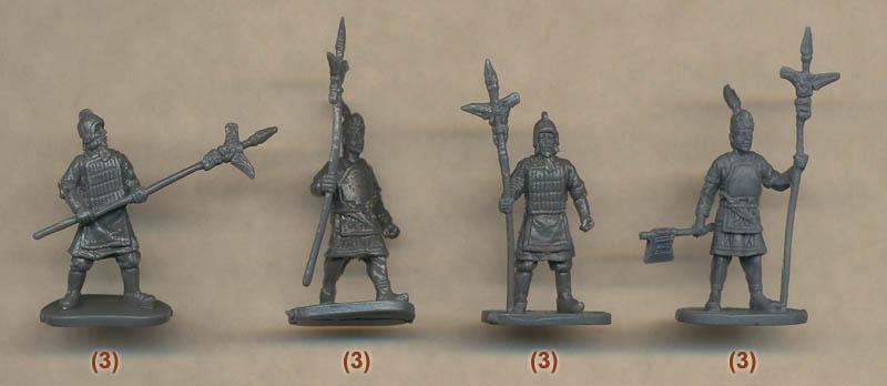 Caesar Ancient Chinese Shang vs Zhou Dynasty Troopers 1/72 Scale H029 1050 BC 