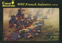 Image of WWI French Infantry (1914)--34 figures in 12 poses--TWO IN STOCK.