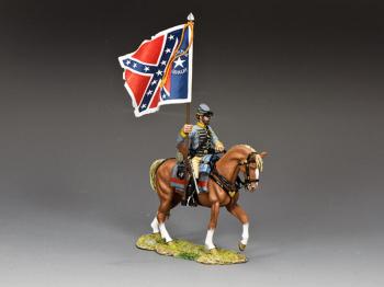 29th Texas Cavalry Flagbearer--single mounted figure #0
