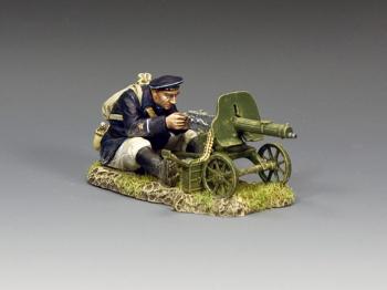 Image of The Maxim 1910 Machine Gun Set--single Russian Naval Infantry (RNI) gunner figure with MG