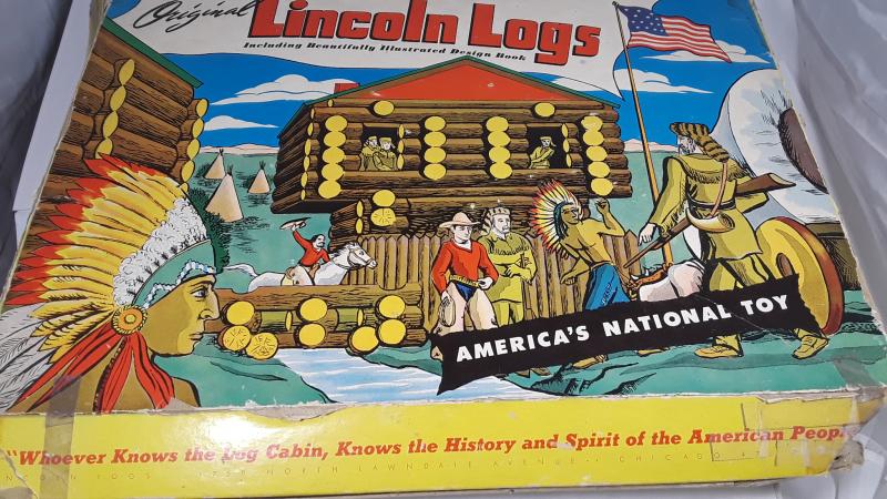 Vintage Original Lincoln Logs from the 1930s/40s #1
